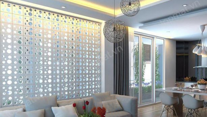 Gạch bông gió trang trí phòng ăn