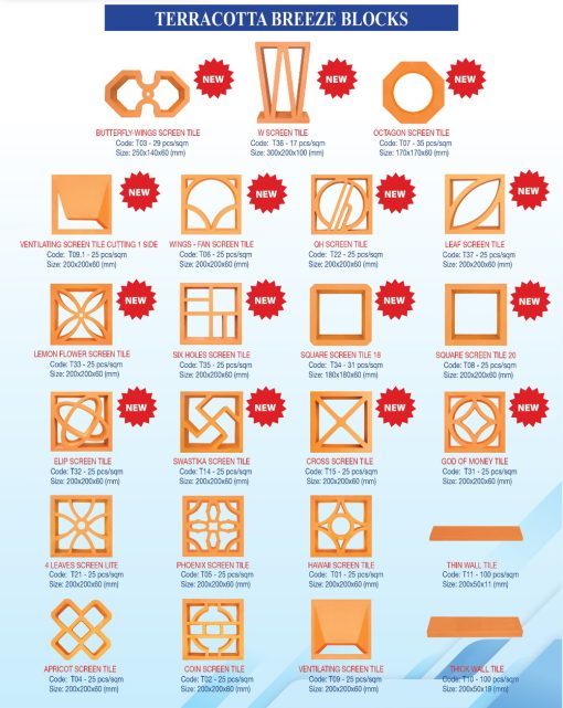 Catalog bông gió đất nung Đồng Nai