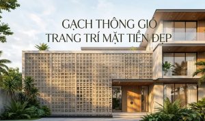 Gạch thông gió trang trí mặt tiền