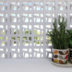 Gạch bông gió trắng xi măng CTS BG43.1-VM-042-W Bamboo
