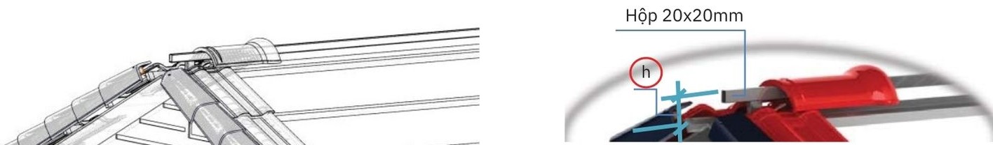 Hướng dẫn thi công lợp ngói tráng men Prime 18 Hướng dẫn lợp ngói nóc & ngói cuối nóc