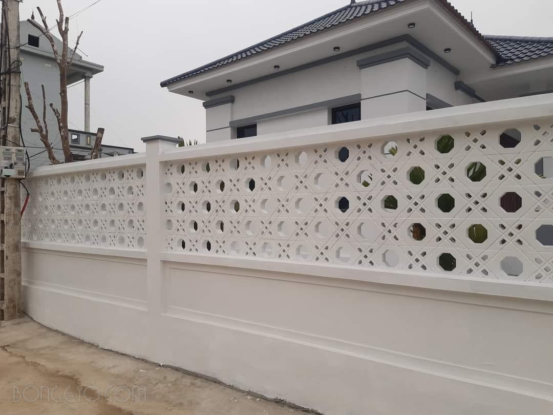 Gạch Bông Gió Là Gì? Ứng Dụng Gạch Thông Gió Xi Măng Trong Thiết Kế Công Trình 86 Gạch thông gió 20x20 được ứng dụng để xây tường rào