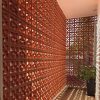 Gạch bông gió đất nung Hạ Uy Di xây tường