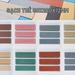 Gạch thẻ bê tông ốp tường 50x200mm