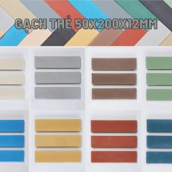 Gạch thẻ bê tông ốp tường 50x200mm