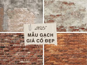 Mẫu gạch giả cổ 2025 đẹp