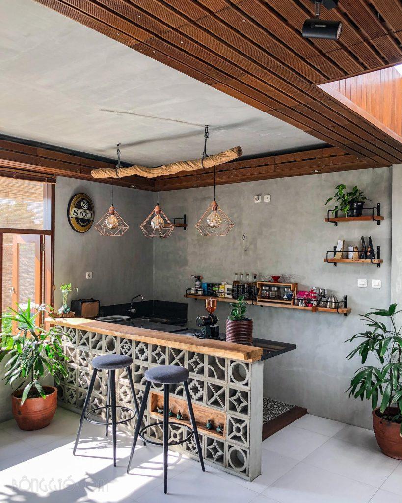 Trang Trí Quầy Bar Bằng Gạch Thông Gió, Lạ, Độc Đáo, Tạo Ấn Tượng Mạnh 63 Gạch thông gió trang trí quầy bar đẹp