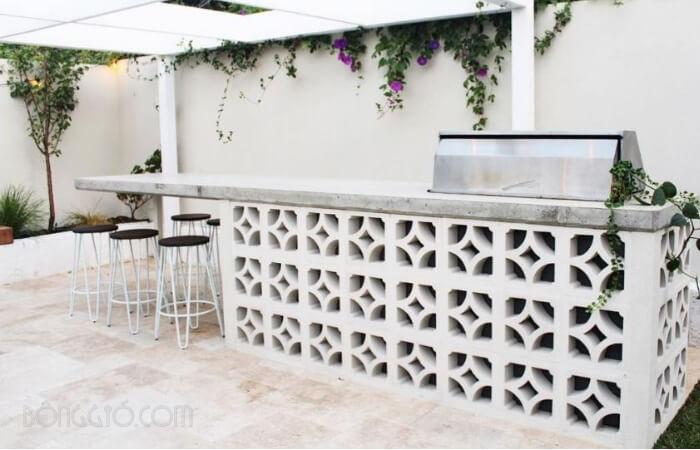 Trang Trí Quầy Bar Bằng Gạch Thông Gió, Lạ, Độc Đáo, Tạo Ấn Tượng Mạnh 61 Gạch thông gió 30x30 trang trí quầy bar đẹp
