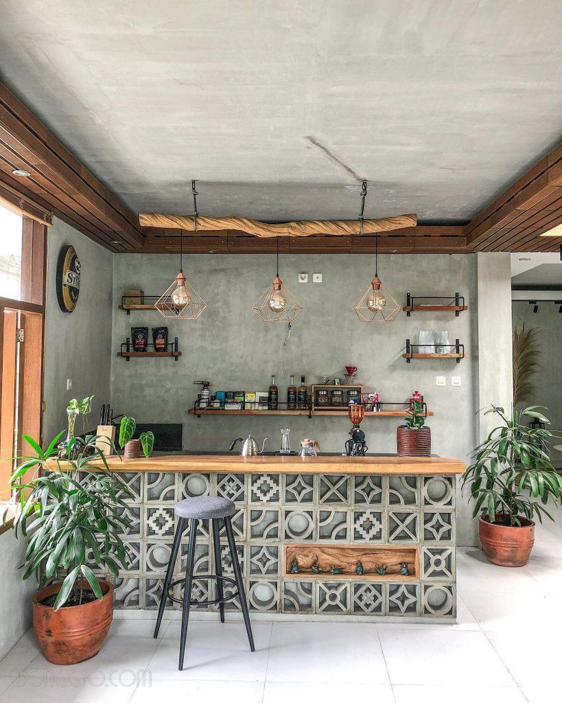 Trang Trí Quầy Bar Bằng Gạch Thông Gió, Lạ, Độc Đáo, Tạo Ấn Tượng Mạnh 54 Trang trí quầy bar bằng gạch bông gió xi măng nhiều mẫu