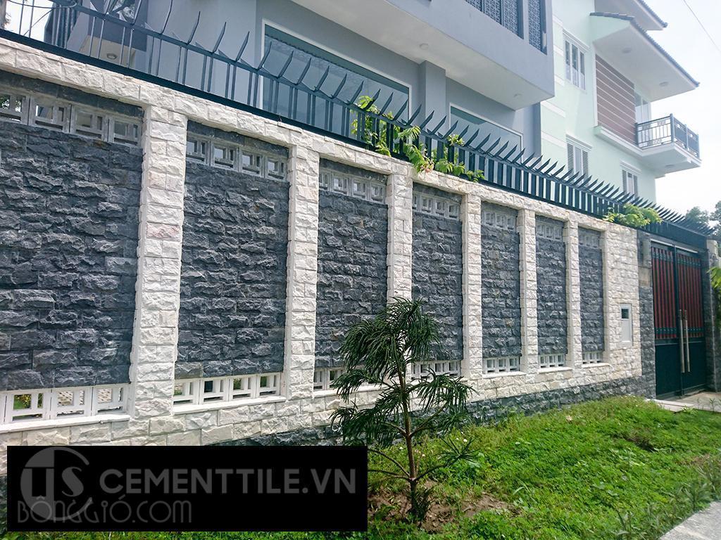 Công Dụng Gạch Bông Gió | Lấy Sáng, Tạo Không Gian Mở Tường đá tự nhiên kết hợp gạch thông gió ấn tượng