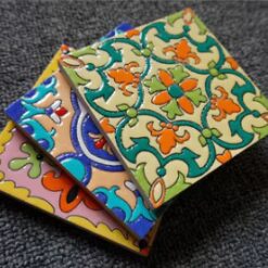 Gạch men gốm đa sắc màu hoa văn