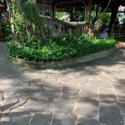 Đá rối tổ ong xám quay cạnh lát sân CTS-DLS-43