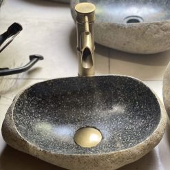 Chậu rửa lavabo đá cuội tự nhiên