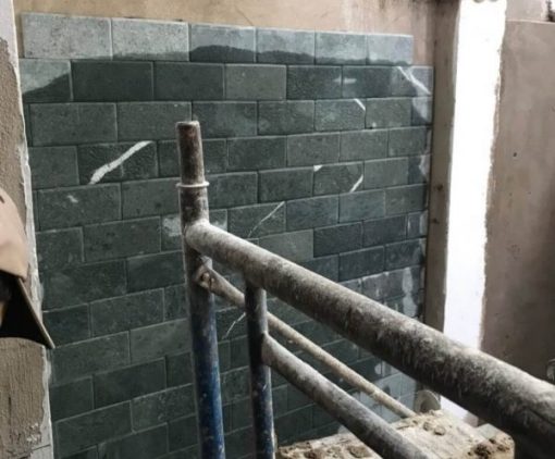 Đá băm xanh rêu 10×20 ốp tường trang trí CTS-DOT-TN-3