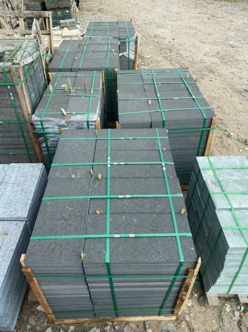Đá bazan đen khò lửa lát sân cao cấp CTS-DLS-8