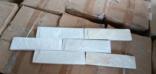 Đá bóc trắng sữa 5×20 ốp tường trang trí CTS-DOT-TN-6