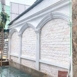 Đá bóc trắng sữa 10×20 trang trí ốp tường CTS-DOT-TN-80