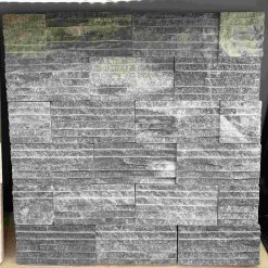 Đá chẻ đen ánh kim 10x20 ốp tường CTS-DOT-TN-94