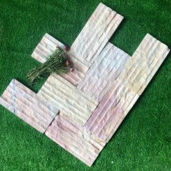 Đá chẻ hồng 10×20 ốp tường trang trí CTS-DOT-TN-14