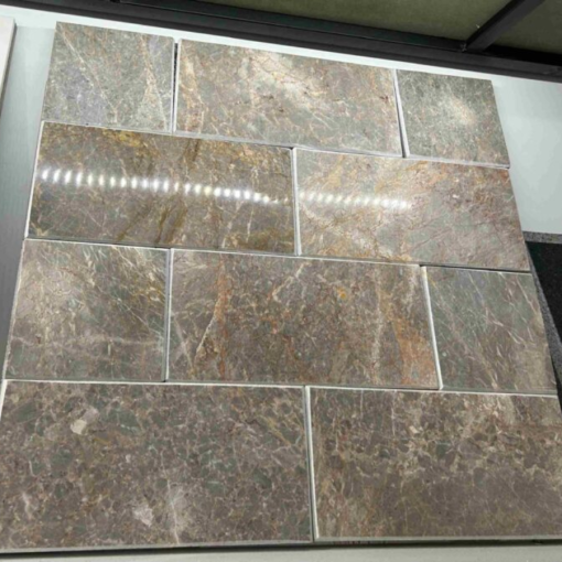 Đá mài bóng vàng bông 15×30 ốp tường CTS-DOT-NT-45