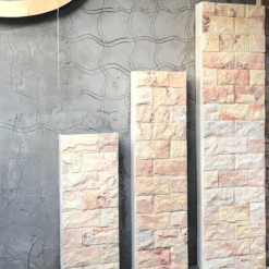 Đá ốp tường bóc hồng phấn 10×20 trang trí CTS-DOT-TN-128