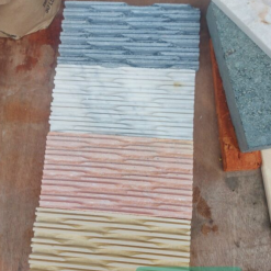 Đá răng lược hồng 10×20 ốp tường trang trí