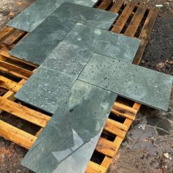 Đá xanh rêu thanh hóa mài hone 30×30 lát sân trang trí CTS-DLS-143