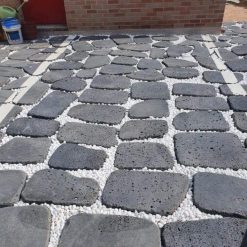 Đá rối tổ ong xám quay cạnh lát sân CTS-DLS-43