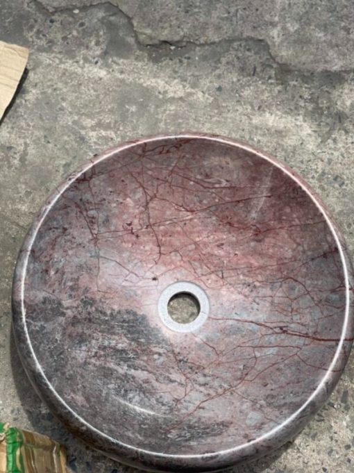Chậu rửa đá tự nhiên vân tím CTS-LA-DA-10
