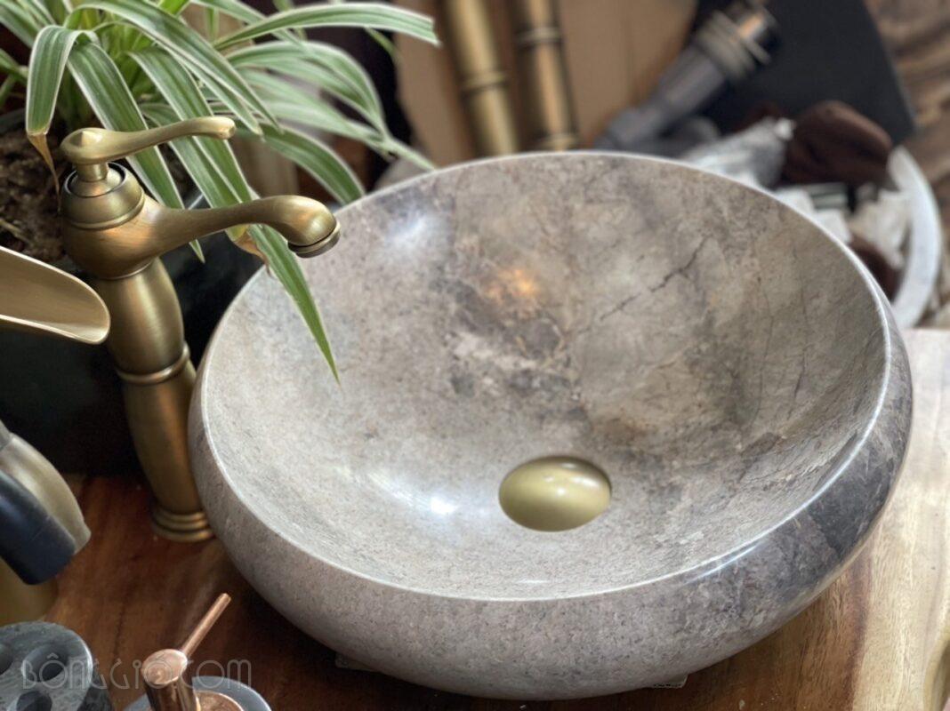 Chậu rửa đá tự nhiên xám khói CTS-LA-DA-12 8 Chậu rửa đá tự nhiên xám khói CTS-LA-DA-12