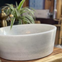 Chậu rửa lavabo đá trắng sữa CTS-LA-DA-7