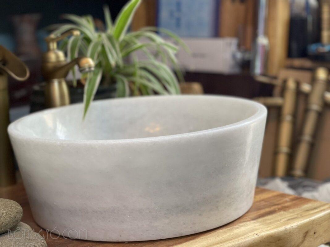 Chậu rửa lavabo đá trắng sữa CTS-LA-DA-7 11 Chậu rửa lavabo đá trắng sữa CTS-LA-DA-7