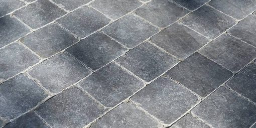 Đá tự nhiên rung giả cổ mẻ cạnh màu đen 30x30cm CTS-DLS-154