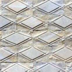 Đá tự nhiên quả trám caro màu vàng 10x20 CTS-TT-7