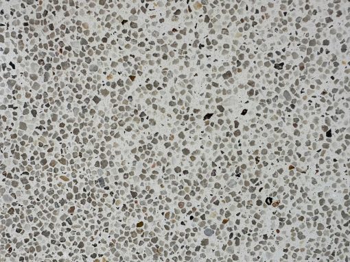 Gạch đá mài hạt đá sỏi cát 3mm nền trắng ST01-TXT3
