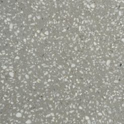 Gạch đá mài hạt đá trắng sữa 3-7mm nền xám nhạt ST021-XN37
