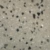 Gạch đá mài hạt đá trắng sữa và xám tự nhiên 2-7mm nền xám ST021-TS024