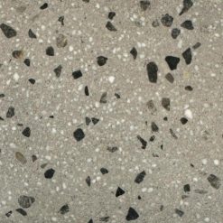 Gạch đá mài hạt đá trắng sữa và xám tự nhiên 2-7mm nền xám ST021-TS024