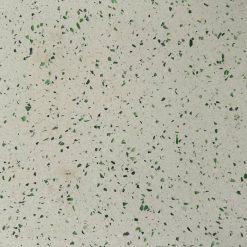 Gạch đá mài Thuỷ tinh xanh đen 2 - 5mm nền trắng ST01-TTKD26
