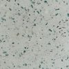 Gạch đá mài Thuỷ tinh xám lam và đá trắng xám 6 - 9mm nền trắng ST01-TTXL69