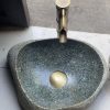 Chậu rửa lavabo đá cuội lộ thiên tự nhiên CTS-LA-DA-4