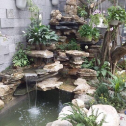Đá tự nhiên cổ thạch làm hồ cá koi phong thuỷ CTS-DPT-1