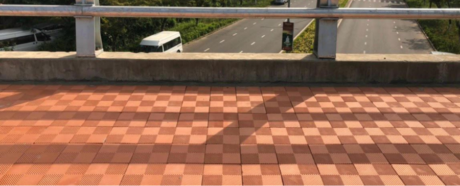 Gạch tàu 20 lá dứa CTS-NNN-1 22 Ứng dụng gạch tàu dừa 20 trong lát sân