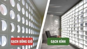 Nên dùng gạch bông gió hay gạch kính lấy sáng