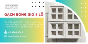 Gạch bông gió 4 lỗ đẹp
