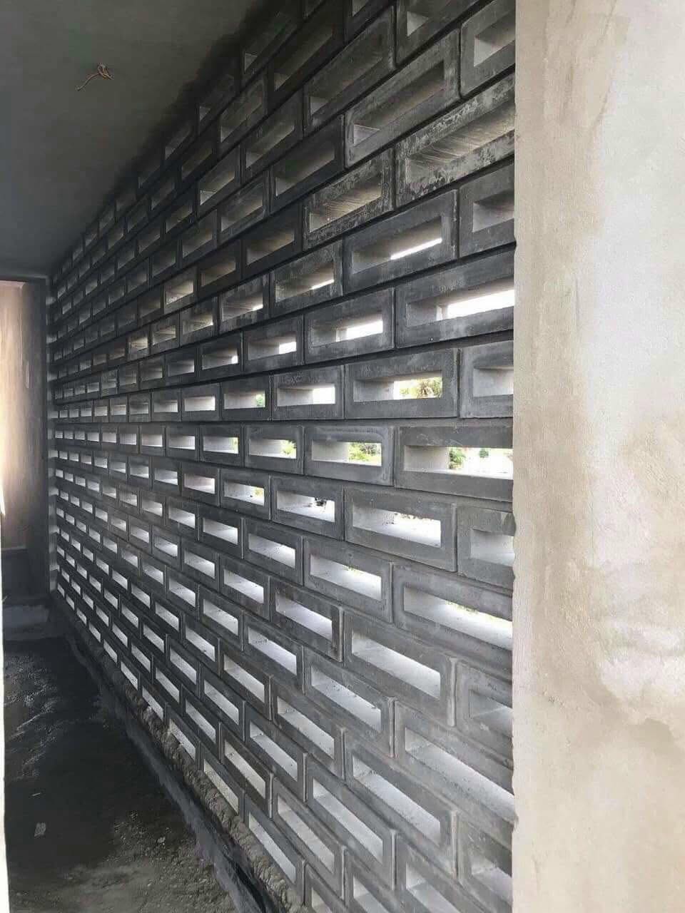 Tường bông gió chữ nhật tinh tế Tường bông gió chữ nhật tinh tế