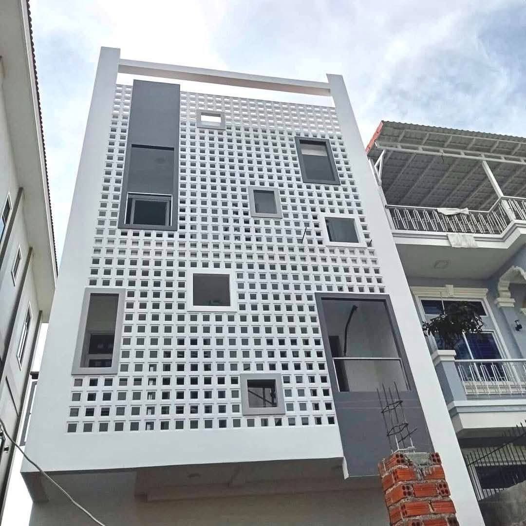 Mặt tiền gạch thông gió Mặt tiền gạch thông gió