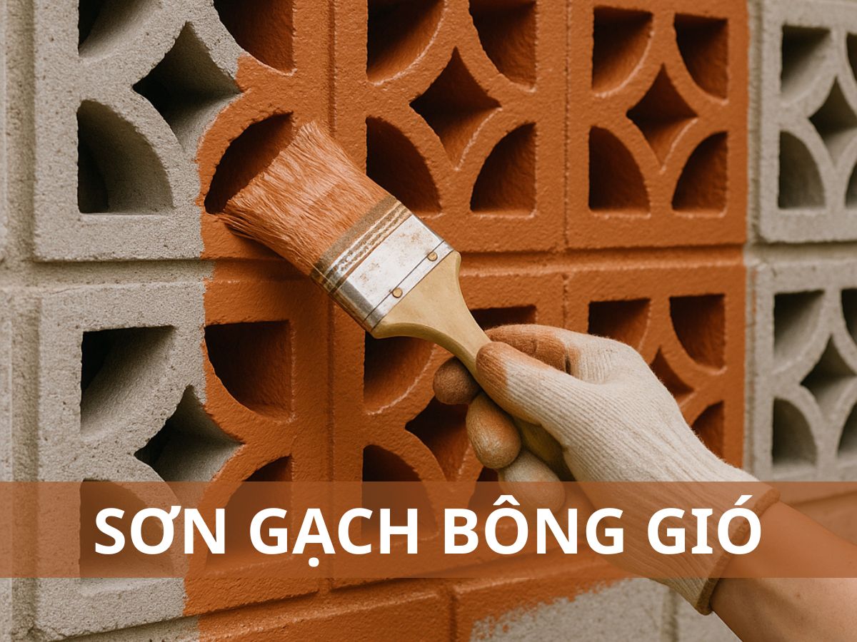 Sơn gạch bông gió Sơn gạch bông gió