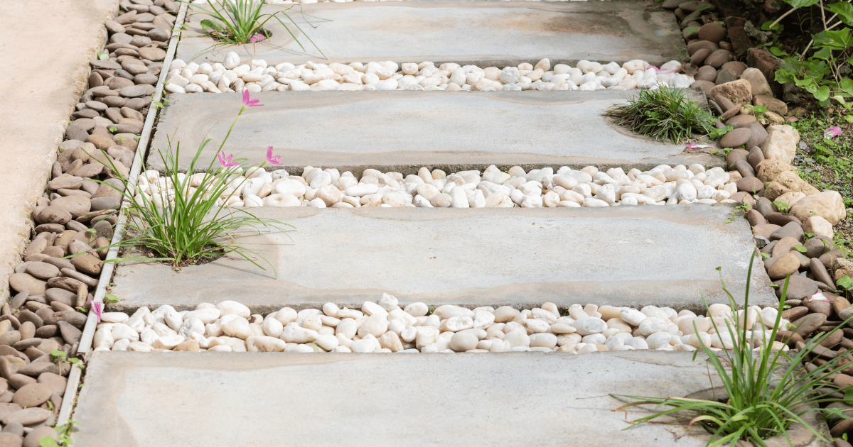 Sỏi trắng rải lối đi sân vườn đẹp Sỏi trắng rải lối đi sân vườn đẹp