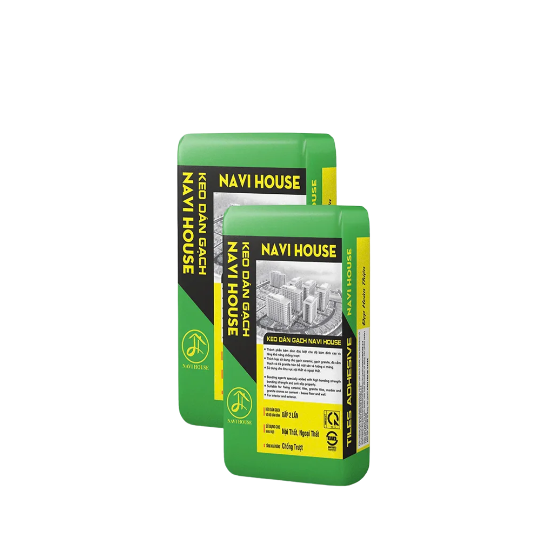 Keo dán gạch Navi House EXTRA C2 (Xám) | CTS-KDG-XTRAC2-01 34 Hình ảnh thực tế keo dán gạch Navi House EXTRA C2 màu xám 25kg